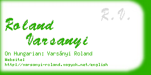 roland varsanyi business card